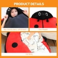 thumbnail image 4 of Wearable Ladybug Pillow Cute Warm Sleeping Wearable Plush Removable Oversized 100cm/39.4in Giant Wearable Ladybug Pillow, 4 of 8