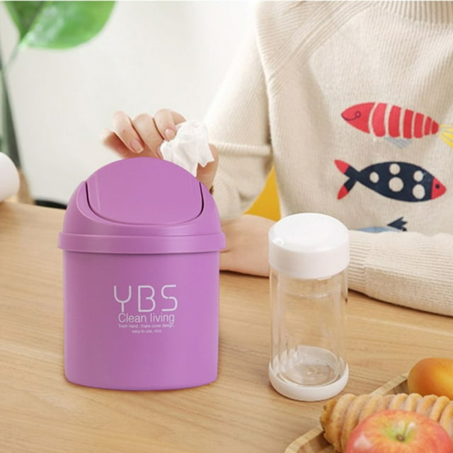 Rubbish Bags for Home Use - Practical Desktops Covered Kitchen and Living Room Can Flip Lid for Easy Waste Disposal and Storage Solutions
