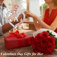 thumbnail image 3 of Iefil Couples Gifts for Women, 925 Sterling Silver Dainty Rose Love Heart Initial G Letter Pendant Necklace Anniversary Jewelry Gifts for Her Wife Girlfriend Birthday Gifts, 3 of 8