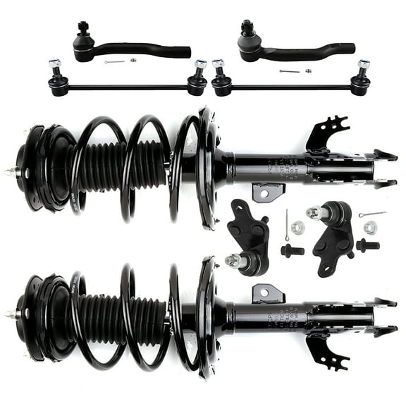 CCIYU Front Strut Spring Assembly Control Arm and Ball Joint Assembly 2015, 2017 for Toyota Camry XSE Sedan 4-Door Complete Suspension Kit Fits replace for K750123, 11693/11694