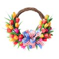 thumbnail image 2 of Patriotic Wreath Or Table Centerpiece July-4th Imdependence Day Decoration, 2 of 6