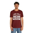 thumbnail image 4 of I Wish I Was A Unicorn | Adult Funny T-Shirt | Unisex Short Sleeve Tee, 4 of 4