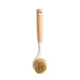 thumbnail image 1 of Stainless Steel Wooden Handle Pot Brush Kitchen Brush Pot Stain Remover Hangable Long Handle Household Cleaning Wash Pots And Pans, 1 of 9