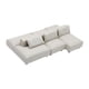 thumbnail image 2 of Modelo de sofá de casa de muñecas, accesorios de decoración de casa de muñecas, muebles decorativos, foto M 2 FILAS blanco, 2 of 7