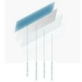 thumbnail image 3 of 2 Set Reflective Glass Tint Mirror Window Film See Out Not in UV Sun Blocking Heat Control Tinting Film Daytime Door Window Covering for Office Green 16 inch*6.5FT, 3 of 9