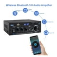 thumbnail image 5 of Bluetooth 5.0 Power Amplifier 300WX2 Output Max 800W Subwoofer Hi-Fi Amplifier Stereo Amplifier ,Easy Installation, 5 of 6