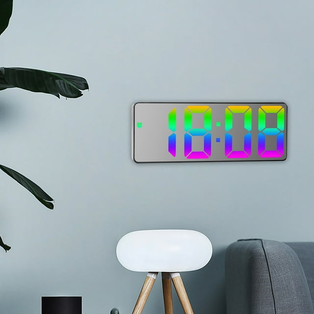 Reloj despertador digital con alarma LED para dormitorio, brillo, función de repetición, enchufe USB o batería (no incluida), temporizador.