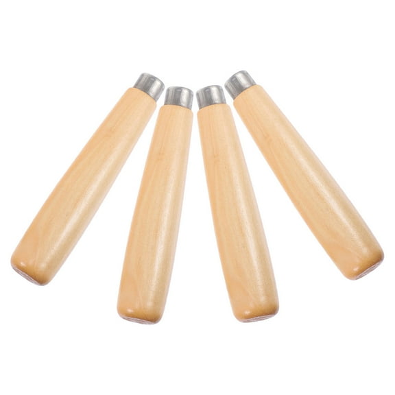 HOMEMAXS 4pcs Wood File Handle Replacements For Woodworking Tool Handle Replacement Sturdy File Handles Replacement Multipurpose File Grip Handle