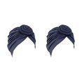 thumbnail image 3 of Jumpingount Turbante Nudo Musulmán Interior Hijab Sombrero Elástico Superficie Sombreros Pérdida Bonnet Cabeza Decoración para Mujeres Armada 2piezas, 3 of 6