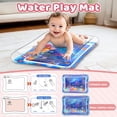 thumbnail image 4 of WonderStone Baby Gym Playmat for Infant,Tummy Time Water Mat with 5 Infant Sensory Baby Toys & Musical Piano Activity for 0-36 Months Boys Girls，Pink, 4 of 9