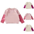 thumbnail image 3 of SERTG Children Cute Print False Tops Round Neck Long Sleeve Fall Winter Layering Blouse for Girls and Boys 2-10 Years(Pink,2 Years), 3 of 4