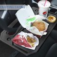 thumbnail image 3 of Car Tray Table, Steering Wheel Desk Travel Table, Multifunctional Auto Car Tray For Laptop Food Reading Working Stand Table Holder Fits Most Vehiclesb, 3 of 5