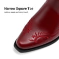 thumbnail image 6 of DREAM PAIRS Women’s Knee High Western Cowboy Boots Retro Embroidered Square Toe Cowgirl Boots, 6 of 8