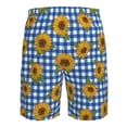 thumbnail image 6 of Naloa Sunflowers Men's Beach Shorts, Surfing shorts, Swim trunks, Quick Dry Swim Trunks for Surfing Beach Fun - Medium, 6 of 9