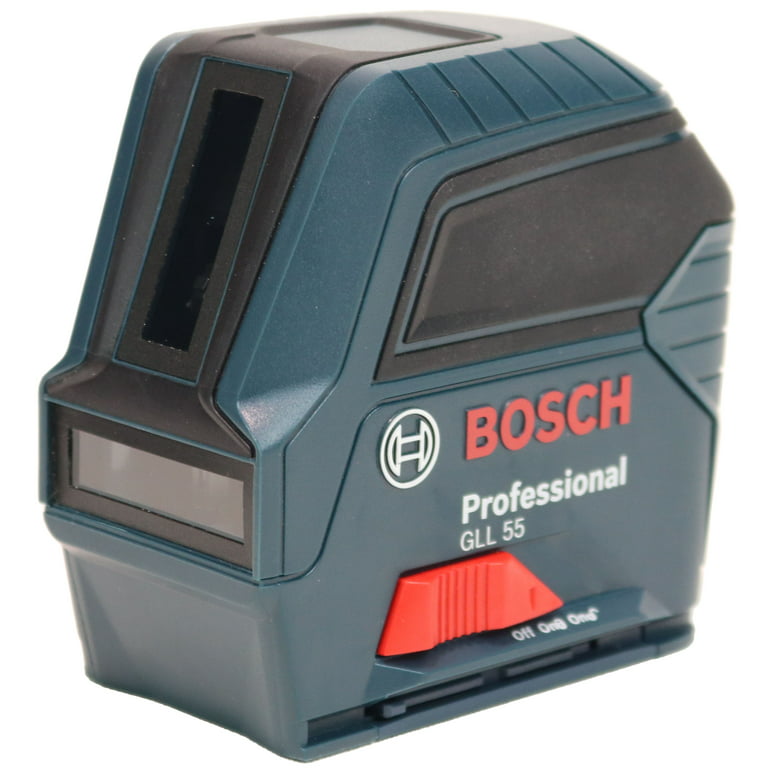 Bosch GLL2-20 65ft Self-Leveling 360 Degree Horizontal Cross Line Laser  Level with Mount and Carrying Pouch,Blue