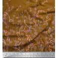 thumbnail image 2 of Soimoi Cotton Jersey Fabric Leaves & Berries Panel Print Fabric by Yard 58 Inch Wide, 2 of 3