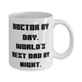 thumbnail image 2 of amangny Fancy Dad Gifts, Doctor by Day. World's Best Dad by Night, Father Gifts, 11oz Mug For Dad from Son, Fathers Day, Gift ideas for dad, Gifts for fathers, Gifts for grandfathers, 2 of 2