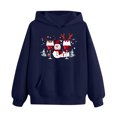 thumbnail image 5 of Piuwrlz Toddler Sweatsuits Sets 2pcs Girls Jogger Set Pocket Christmas Round Neck Sweats and Sweatpants Dark Blue Size 4 Years, 5 of 9