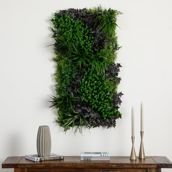 Nearly Natural Borneo Jungle Artificial Living Wall Panel - 40"