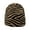 Multicolor Khaki zebra, variant on Gothic Cheetah Unisex Costume Hats Halloween Gift Warm Soft Crocheted Hat