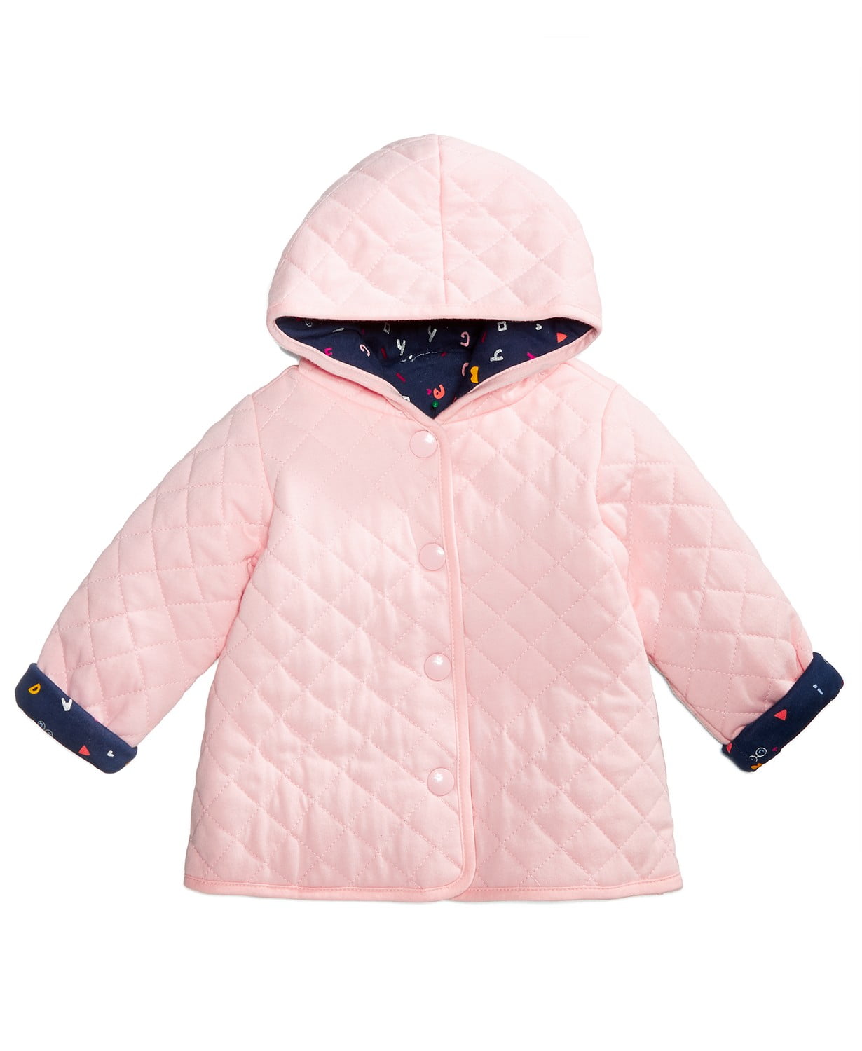 First Impressions Infant Girls Abc Quilted Reversible Cotton Jacket ...