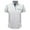 White, variant on WREESH Men's Casual Henley Short Sleeve Top with Turn-Down Collar and Button Detail, Men's Solid Color Pocket Button Short Sleeve Pullover T-Shirt Gray