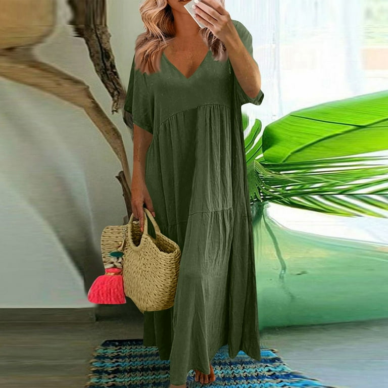 chloe linen dress 1