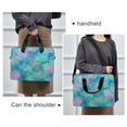 thumbnail image 6 of 16" Laptop Briefcase for Work Travel Laptop Shoulder Bag Carrying Handbag Laptop Case Tie-dye Dandelions Pattern, 6 of 8