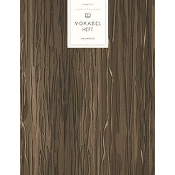 Vokabelheft: Dunkles Holz Muster. 3 Spalten für Vokabeln. 120 Seiten mit schönem Design. Dreispaltiges Buch mit Soft Cover 8.5x11 Zoll, ca. DIN A4 21.6x27.9cm. (Paperback)