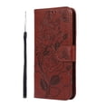 thumbnail image 2 of JTCASES for Samsung Galaxy S23 5G 6.1" 2023, Premium PU Leather Magnetic Wallet Case with Card Holder Lanyard Strap Kickstand Embossed Mandala Flower Pattern Shockproof Cover for Women Girls, Brown, 2 of 7