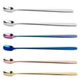 thumbnail image 3 of Cucharas de de material acero inoxidable Cucharas mezcdoras Cucharas hedas de Cóctel Pta s perfecl Cuchara de mango largo, 3 of 8