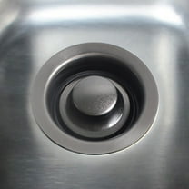 GOOHOCHY Garbage Disposal Flange and Stopper for Kitchen Sink Drain Stainless Steel Black