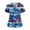 Navy, variant on Medical Scrubs Top Women - USA 250th Anniversary Flag Graphic V-Neck Workwear with Pockets, Stretchy Independence Day Short Sleeve Tunic Blue XXXXL