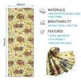 thumbnail image 2 of Yellow Highland Cow Flower Hat Pattern Hot Yoga Mat Towel Non Slip for Hot Yoga - Quick-Drying Yoga Mat Cover with 4 Corner Pockets with Travel Bag - Hot Yoga Towel Non Slip 70"x26", 2 of 6