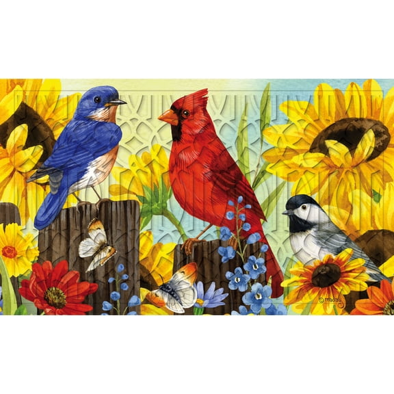 Evergreen Floor Mat Rustic Fence Embossed Floor Mat, 30'' x 18'' inches