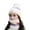 Beige, variant on 2 Pcs/Set Women Winter Hat And Scarf Set Plush Ball Decor Contrast Color Thick Plush Line Cold-proof Beanie Outdoor Ski Skating Cycling Neck Cover Cap Set