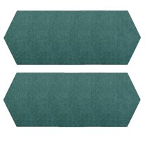 Furnish My Place Modern Plush Solid Teal Color Rug - Pets and Kids Friendly Rug, Indoor/Outdoor Mat, Area Rugs Great for Kids, Pets, Event, Wedding, Living Room, Made in USA, 2' Hexagon - Set of 10