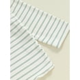 thumbnail image 7 of Suealasg Little Girls 2Pcs Fall Clothes Long Sleeve Striped Print Tops Elastic Waist Flare Pants 1T 2T 3T 4T 5T Toddler Girls Casual Autumn Outfits, 7 of 7