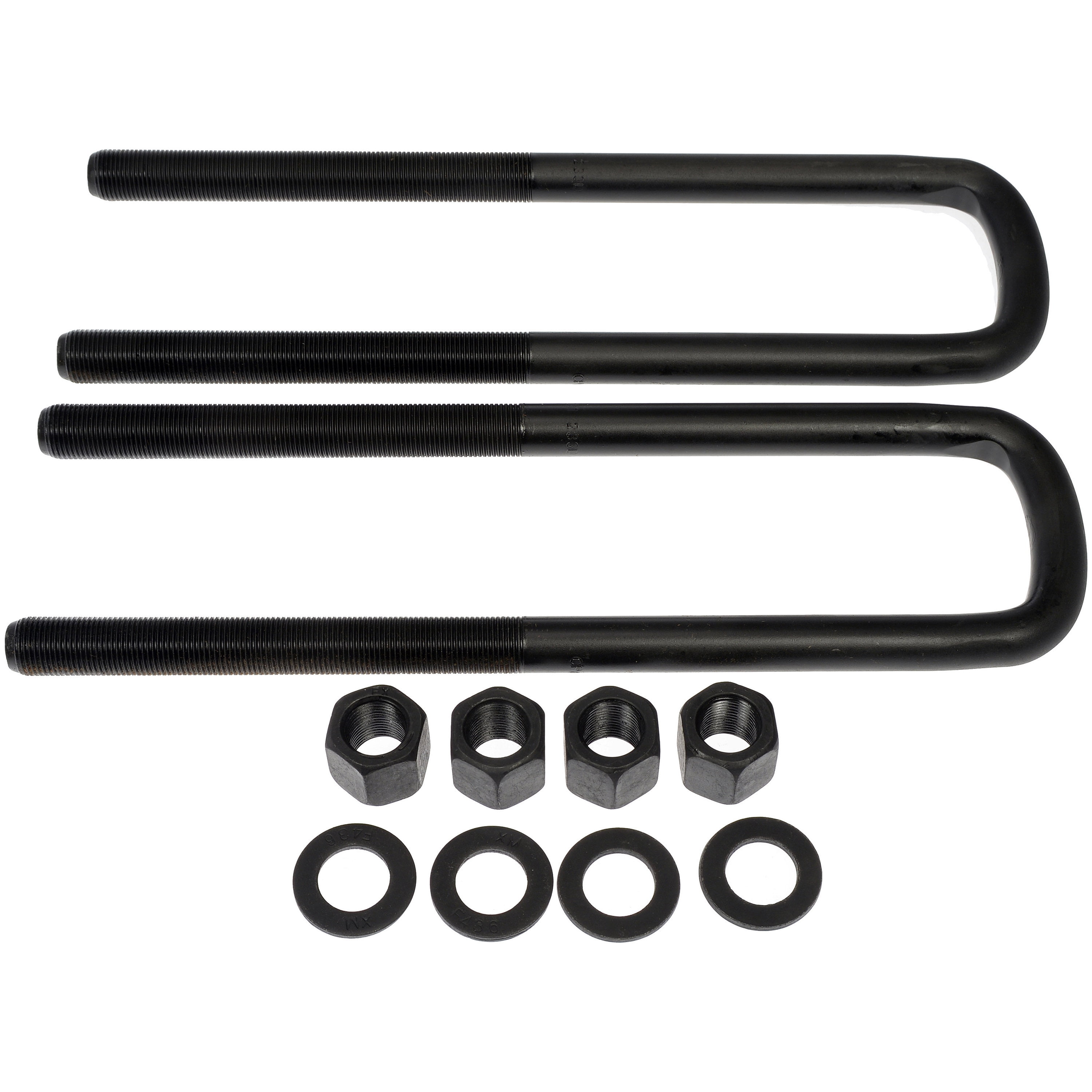 Dorman 929-770 Rear Leaf Spring Axle U-Bolt Kit for Specific Chevrolet / GMC Models, Semi-Gloss Black