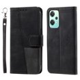 thumbnail image 4 of Splicing Wallet Case for OnePlus Nord CE 2 5G,Wrist Strap Card Slots PU Leather Wallet Protection Case Magnetic Closure Stand Flip Case Cover for OnePlus Nord CE 2 5G,Black, 4 of 9