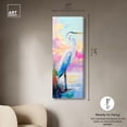 thumbnail image 5 of Expressive Egret I Panoramic Canvas Birds Wall Art by Art Remedy, Gallery Wrapped, 20x54, 5 of 6