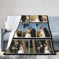 thumbnail image 3 of Custom Blanket with Photos Text Personalized Flannel Throw Blankets Customized Bedding Throw Blanket Custom Gifts Decor Bedding Style 3 Blankets, 3 of 5