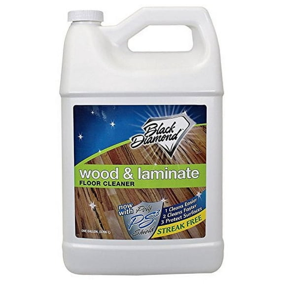 Black Diamond Laminate Floor Cleaner and Hardwood Floor Cleaner Spray - Versatile Solution Safe for Vinyl Floor Cleaner, Wood Floor Cleaner and Polish, and Engineered Hardwood Floor Polish. 1-Gallon.