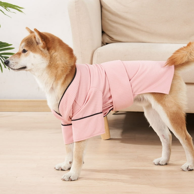 Dog shop spa robe