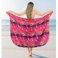 thumbnail image 6 of HAPPY BAY Women's Beachwear Beach Christmas Bathing suit Bikini Wrap Swim Cover Up Wraps Sarong Coverup for Women One Size Mystic, Santa Reindeer Sleigh, 6 of 7
