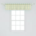 thumbnail image 2 of Ambesonne Geometric Window Valance, Sandals and Starfish, 42" x 12", Seafoam Yellow White, 2 of 3