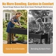 thumbnail image 6 of Raised Garden Bed with Legs   Large Planter Box  with Water Storage for Vegetable Flower Herb Outdoors  Patio, 6 of 13