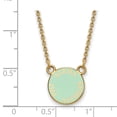 thumbnail image 2 of 14K Plated Silver Alpha Epsilon Phi XS (Tiny) Enamel Disc Necklace, 2 of 5