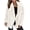 White, variant on Women Winter Coats Lapel Faux Fur Jackets Open Front Mid-Long Cardigan Coat Casual Warm Winter Outwear Jackets White L