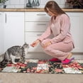 thumbnail image 3 of Pioneer Flower Floral Print Pattern Kitchen Rugs Sets Of 2,Anti Fatigue Kitchen Mat Rugs Non Slip Washable,Decorative Kitchen Floor Mats for Kitchen,Sink,Laundry,17"x30"+17"x47", 3 of 7